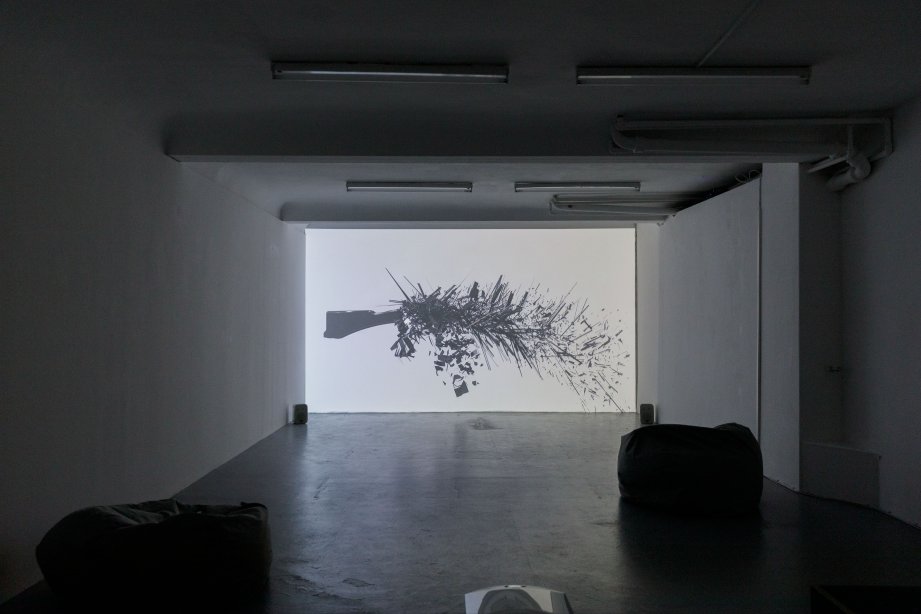 Vanessa Gravenor, This Weapon drags like a Boomerang (Filmstill), 2019, installation view, photo: Katrin Binner