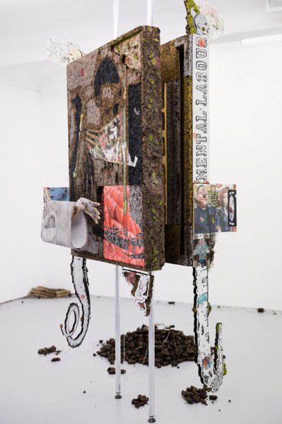 Jakub Choma, Living the Gimmick (Detail), 2018, installation view basis e.V., Foto: Angelika Zinzow, Courtesy the artist and Polansky Gallery, Prag