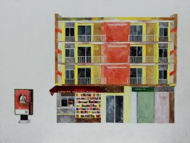 Melissa Lin, Librairie, Papeterie, Acrylic on Canvas, 2017