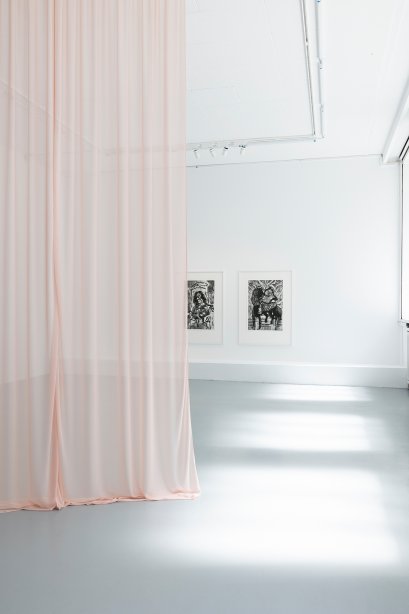 Amna Elhassan - Resonance of Absence, Ausstellungsansicht, 2025 © basis e.V., Foto: Nathalie Zimmermann