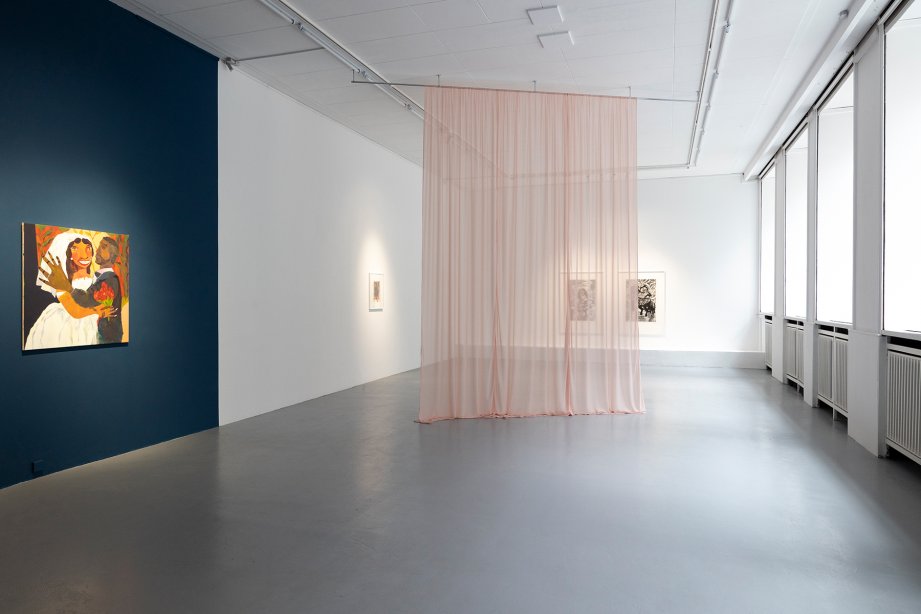 Amna Elhassan - Resonance of Absence, Ausstellungsansicht, 2025 © basis e.V., Foto: Nathalie Zimmermann