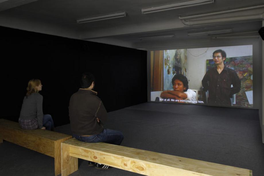 Installation view, Sascha Pohle, Reframing the Artist, 2010, photo: Cem Yücetas