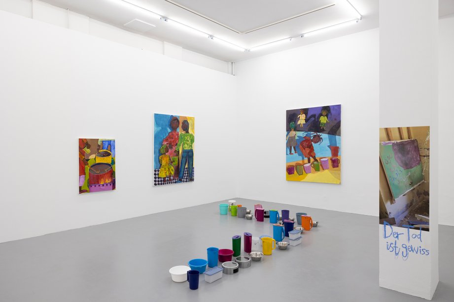 Amna Elhassan - Resonance of Absence, Ausstellungsansicht, 2025 © basis e.V., Foto: Nathalie Zimmermann