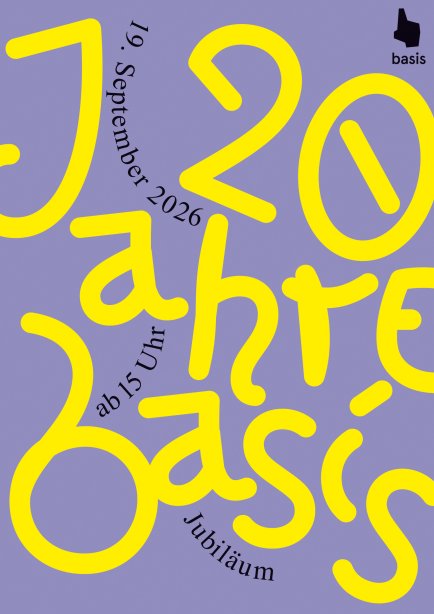 basis Plakat, 20 Jahre Jubiläum